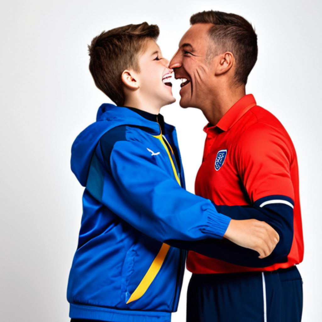 스포츠지도사 직업 만족도 분석 - Student Success**

"A sports coach joyfully celebrating with a student after winning a competition, ...