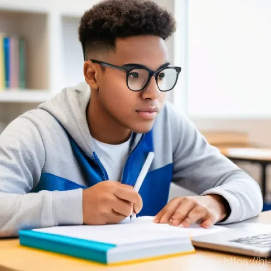 스포츠지도사 필기시험 단기 합격법 - **Prompt:** A young adult student, approximately 20-25 years old, is seated at a well-lit, organized...