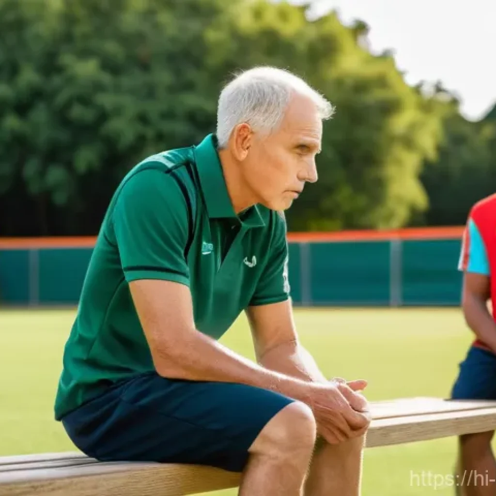 스포츠지도사 업무일지 작성법 - **Prompt:** A focused male or female sports instructor in their late 30s to early 50s, dressed in a ...