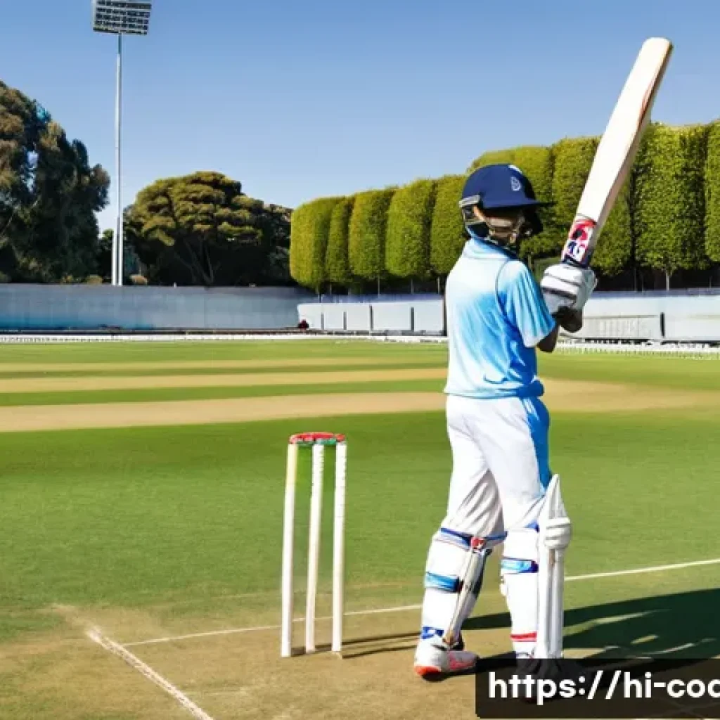 스포츠지도사와 스포츠 강사의 차이점 - **Prompt:** A dynamic, wide-angle shot of a male cricket coach, mid-40s, with a strong, athletic bui...