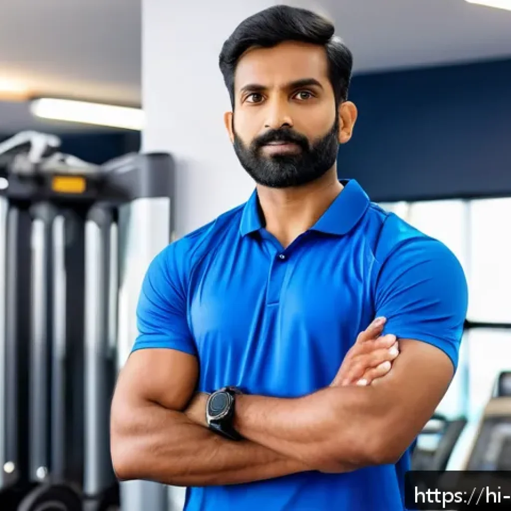 스포츠지도사 자격증 시험 일정과 준비물 - A focused Indian male sports trainer in his mid-30s wearing professional sportswear and a whistle ar...